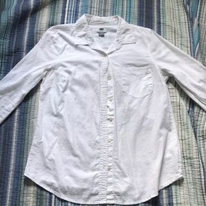 Plain White Button up